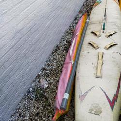 windsurf plank met zeil